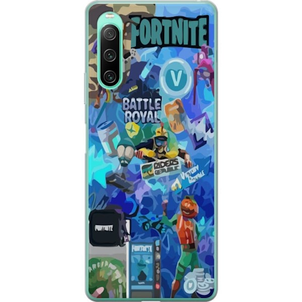 Sony Xperia 10 IV Gennemsigtig cover Fortnite