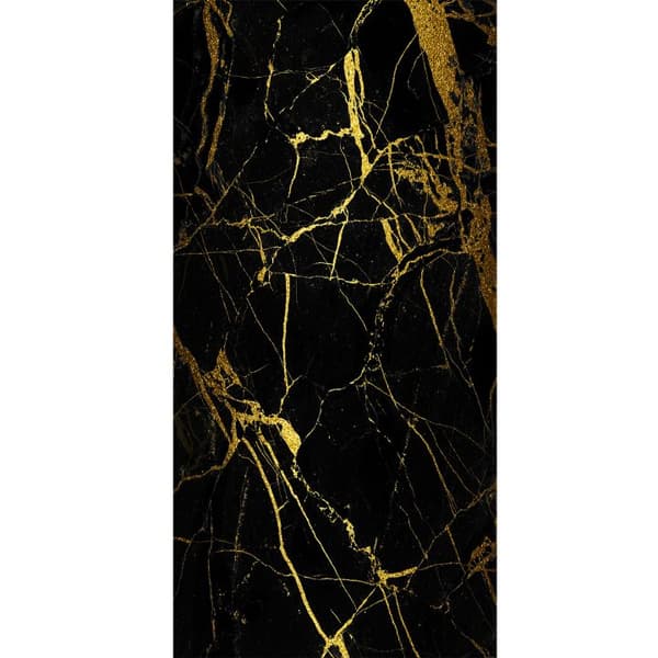 Kompatibel Tegnebogsetui til Apple iPhone 13 Pro Marmor Sort & Guld