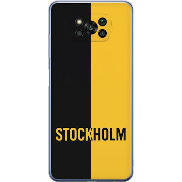 Xiaomi Poco X3 Pro Gennemsigtig cover Stockholm – fodbold