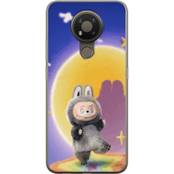 Nokia 3.4 Gennemsigtig cover Labubu Neon Pop - Neonfarvet pop