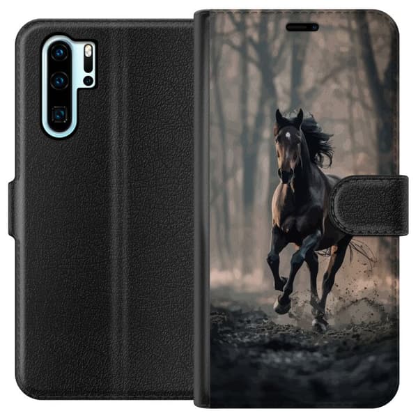 Kompatibelt Lommeboketui til Huawei P30 Pro Springende Hest