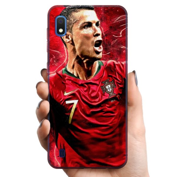 Samsung Galaxy A10 TPU Matkapuhelimen kuori Cristiano Ronaldo