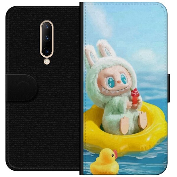 OnePlus 7 Pro Tegnebogsetui Labubu Stripe Attack - Striber mø