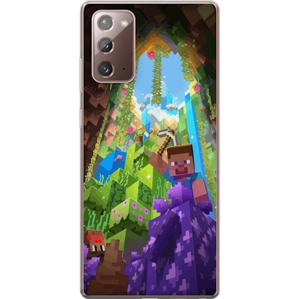 Samsung Galaxy Note20 Gjennomsiktig deksel Minecraft