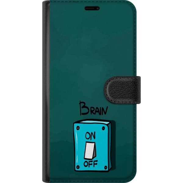 Kompatibelt Lommeboketui til Xiaomi Redmi Note 15 Pro+ Brain On Off turkis