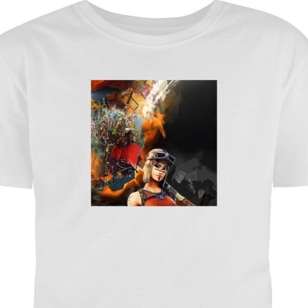 Barn T-shirt Fortnite - Renegade Raider vit 7-8 År