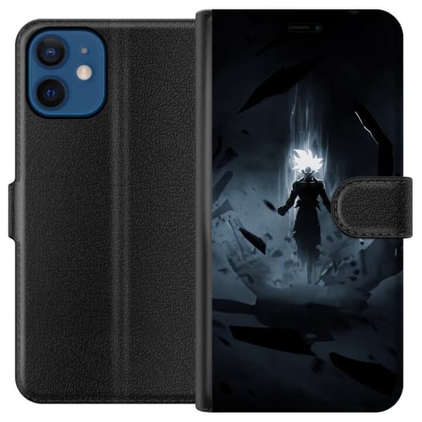 Kompatibelt Plånboksfodral till Apple iPhone 12 Shadow Warrior svart