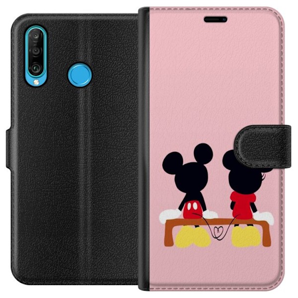 Huawei P30 lite Lompakkokotelo Onnellinen