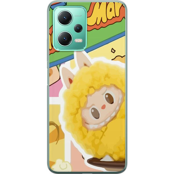 Xiaomi Redmi Note 12 Läpinäkyvä kuori Labubu Wacky Mart Pop Mart -sarjan keräilyfiguuri Söpö Muotoilu Suosittu Teemalelu Sarja Luova Taidelelu