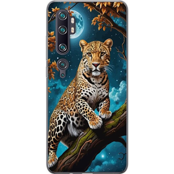 Xiaomi Mi Note 10 Pro Gennemsigtig cover Leopard