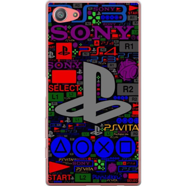 Sony Xperia Z5 Compact Gjennomsiktig deksel Playstation