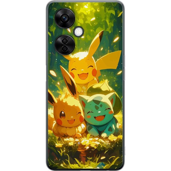 OnePlus Nord CE3 Läpinäkyvä kuori Pixelmonster pelityyli -
