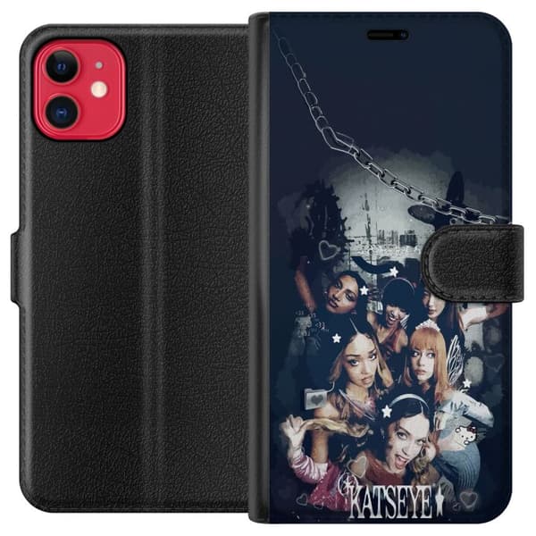 Kompatibelt Lommeboketui til Apple iPhone 11 KATSEYE svart