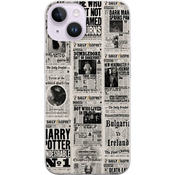 Apple iPhone 14 Gennemsigtig cover Harry Potter Magasin