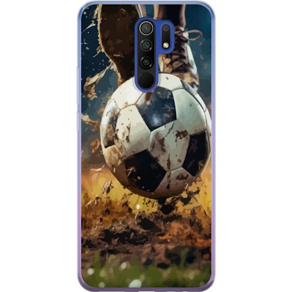 Xiaomi Redmi 9 Gjennomsiktig deksel Fotball