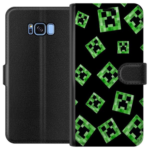 Kompatibelt Plånboksfodral till Samsung Galaxy S8 Minecraft