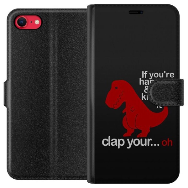 Apple iPhone 7 Tegnebogsetui Dinosaur