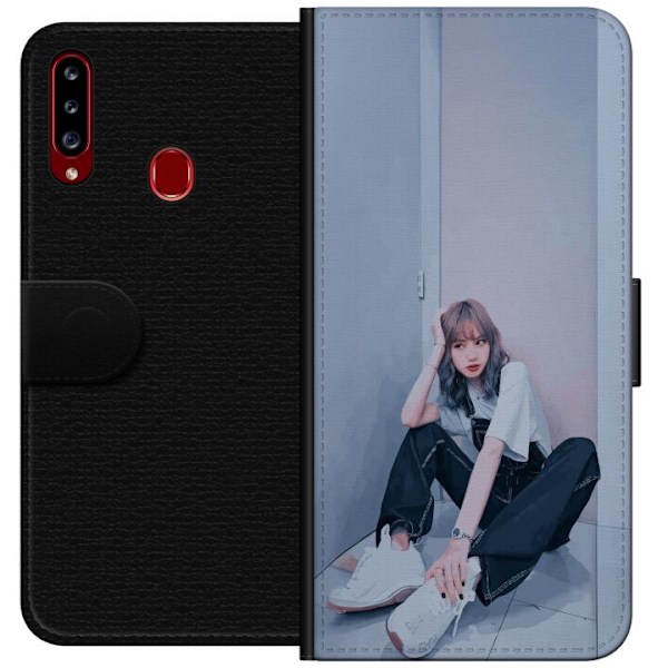 Samsung Galaxy A20s Plånboksfodral Lisa from Blackpink – K-pop Style Icon