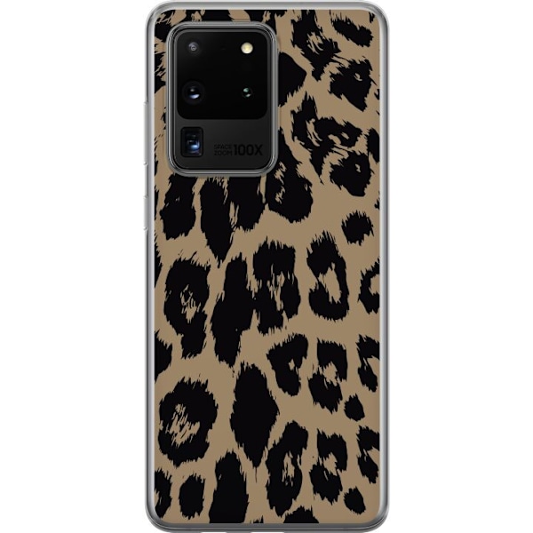 Samsung Galaxy S20 Ultra Genomskinligt Skal Leopard