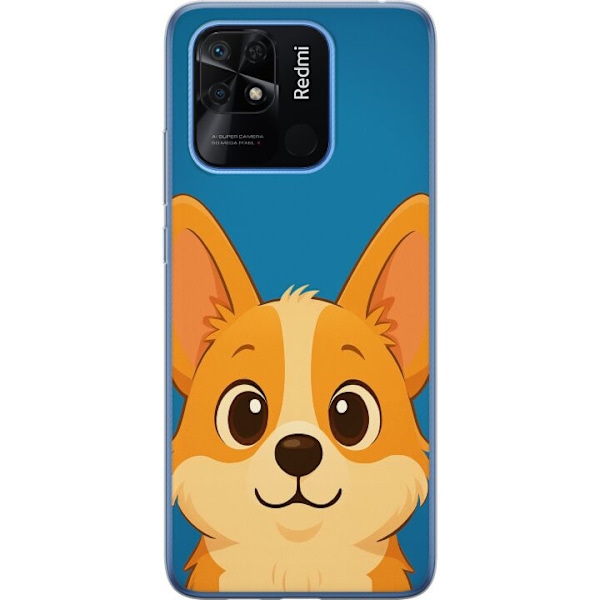 Xiaomi Redmi 10C Läpinäkyvä kuori Hello Corgi