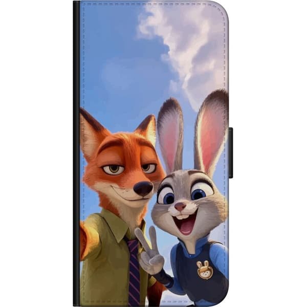 Kompatibelt Lommeboketui til Samsung Galaxy A03s Zootopia Nick og Judy bestevenner