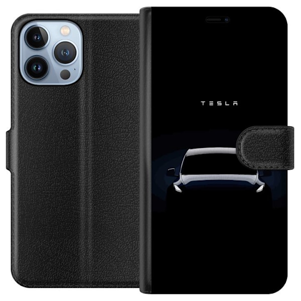 Apple iPhone 13 Pro Max Plånboksfodral Tesla