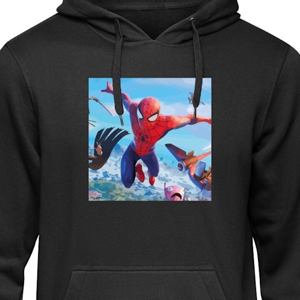 Barn-Hoodie | Mjuk Huvtröja för Barn Fortnite svart 5-6 År