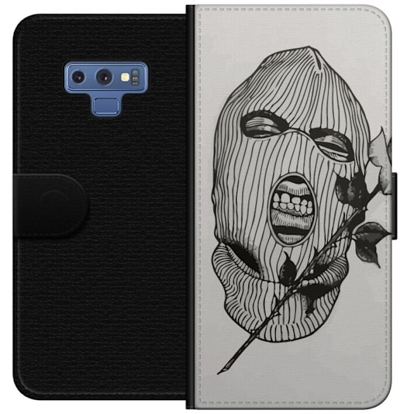 Samsung Galaxy Note9 Lompakkokotelo Hiihtomaski Ros Katutyö Muotoilu Graafinen Kuvio Jännitys Kaupunkityyli Katutaidetta Naamiaiset Symboli