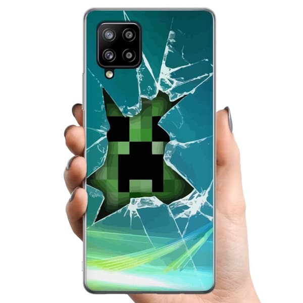 Kompatibelt Mobildeksel til Samsung Galaxy A42 5G MineCraft
