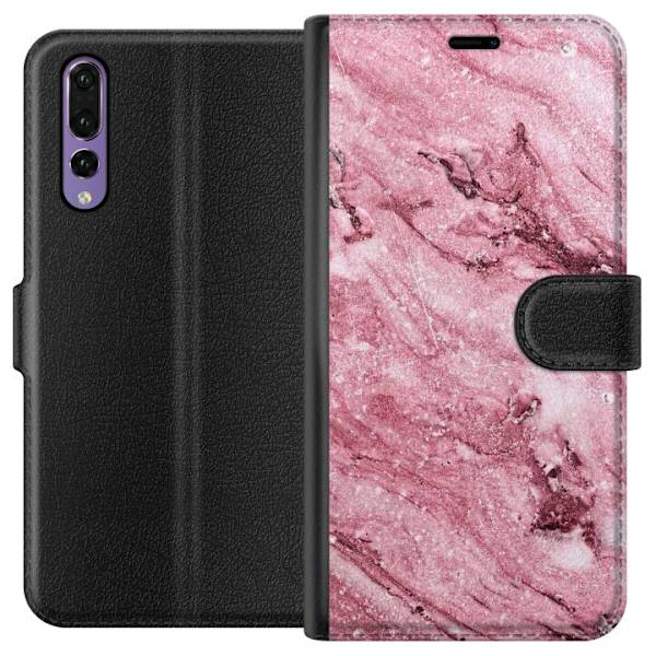 Huawei P20 Pro Tegnebogsetui Glitter Marmor