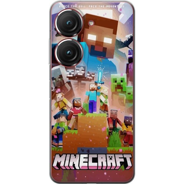 Asus Zenfone 9 Genomskinligt Skal Minecraft