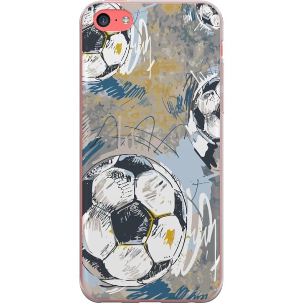 Apple iPhone 5c Gennemsigtig cover Fodbold