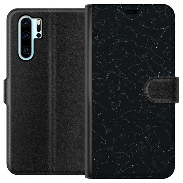 Kompatibelt Lommeboketui til Huawei P30 Pro Stjernehimmel