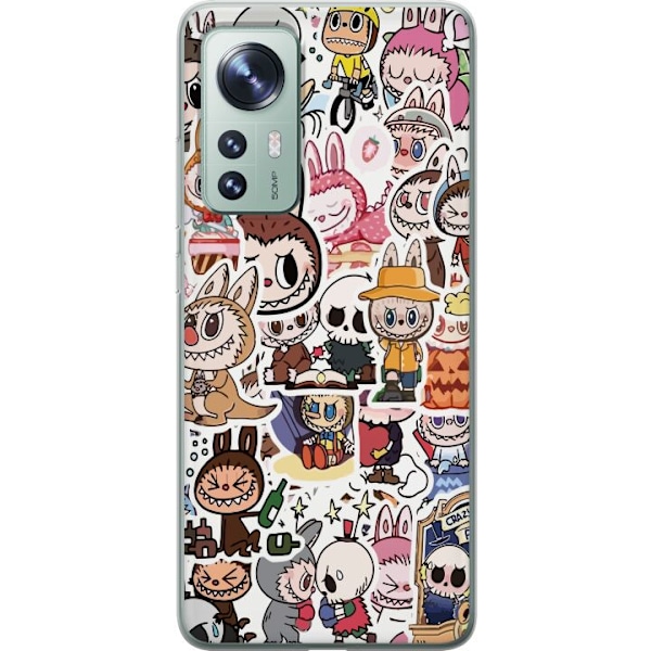 Xiaomi 12 Gennemsigtig cover Labubu All-Stars – POP MART Spe