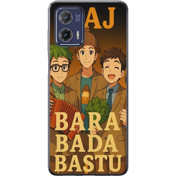 Motorola Moto G73 Gennemsigtig cover KAJ Bara kun bader i saun