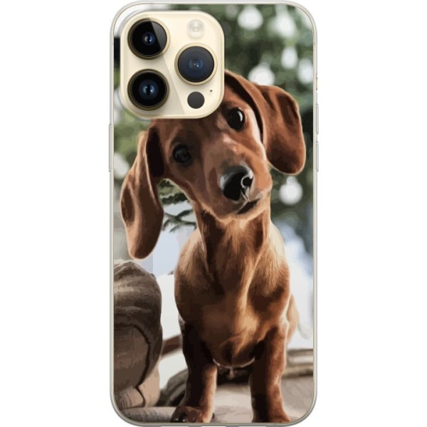 Apple iPhone 15 Pro Max Genomskinligt Skal Yngre Hund