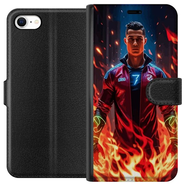 Apple iPhone 6 Tegnebogsetui Ronaldo Inferno - fodboldhelt i flammer
