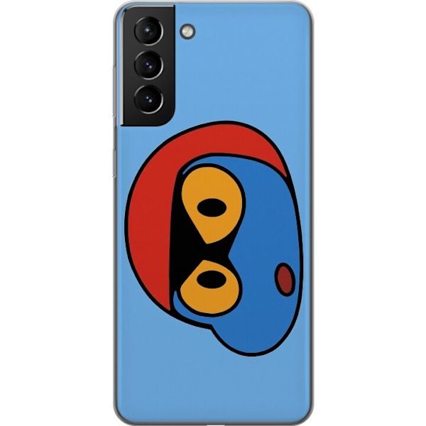 Samsung Galaxy S21+ 5G Läpinäkyvä kuori Bold Bot Head