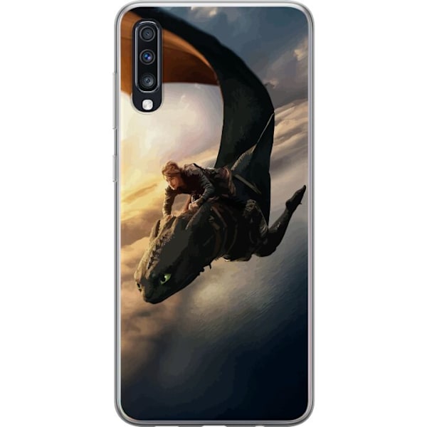Samsung Galaxy A70 Gennemsigtig cover Drage Træner