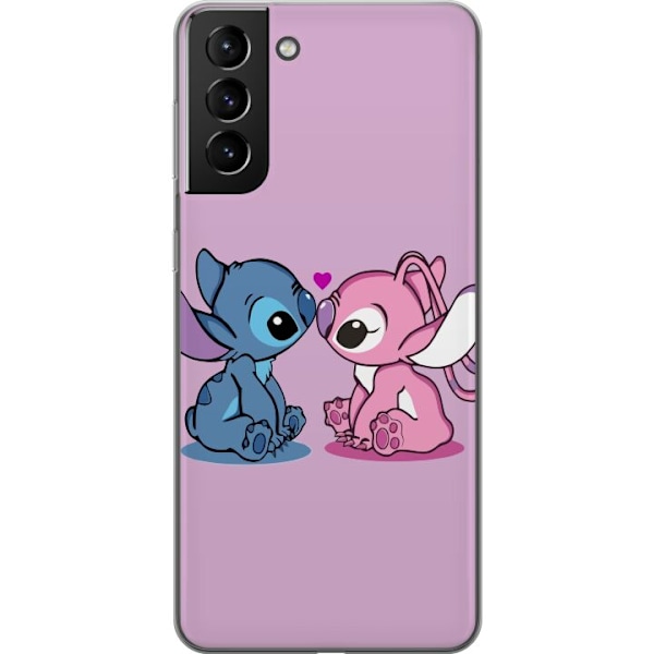 Samsung Galaxy S21+ 5G Läpinäkyvä kuori lilo & stitch 2025
