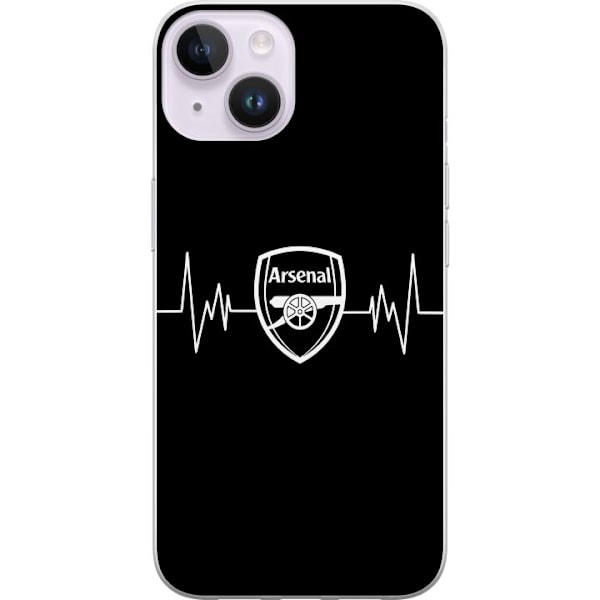 Apple iPhone 14 Läpinäkyvä kuori Arsenal