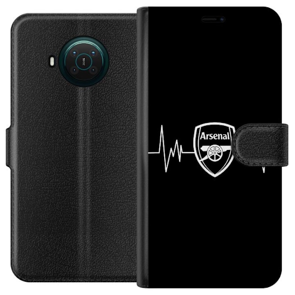 Nokia X10 Tegnebogsetui Arsenal