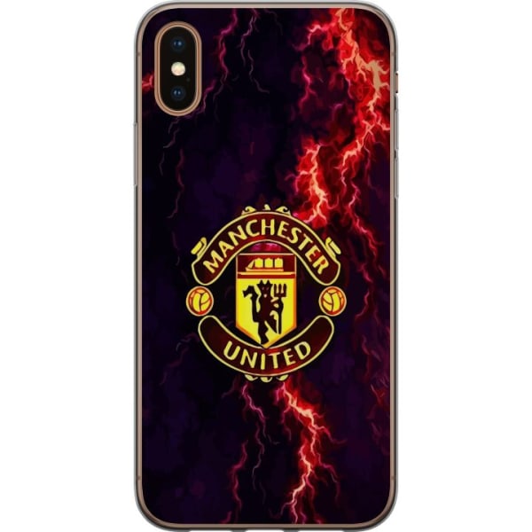 Apple iPhone XS Läpinäkyvä kuori Manchester United