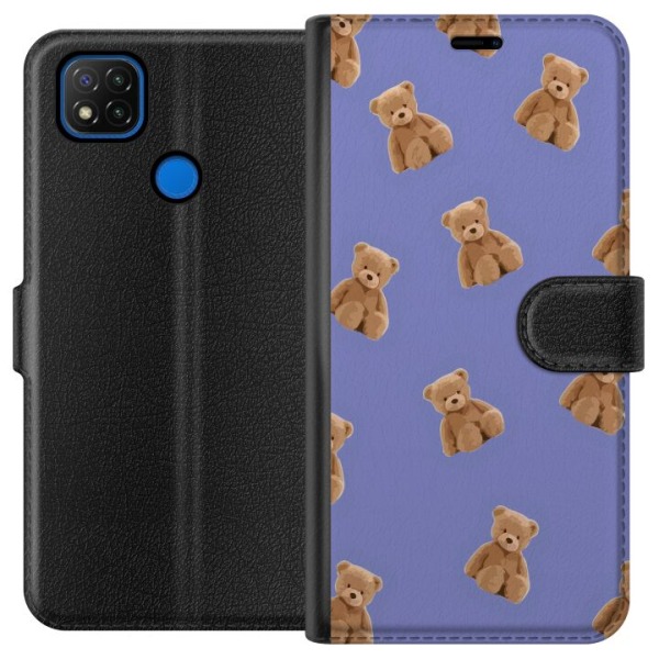 Xiaomi Redmi 9C Plånboksfodral Flygande björnar