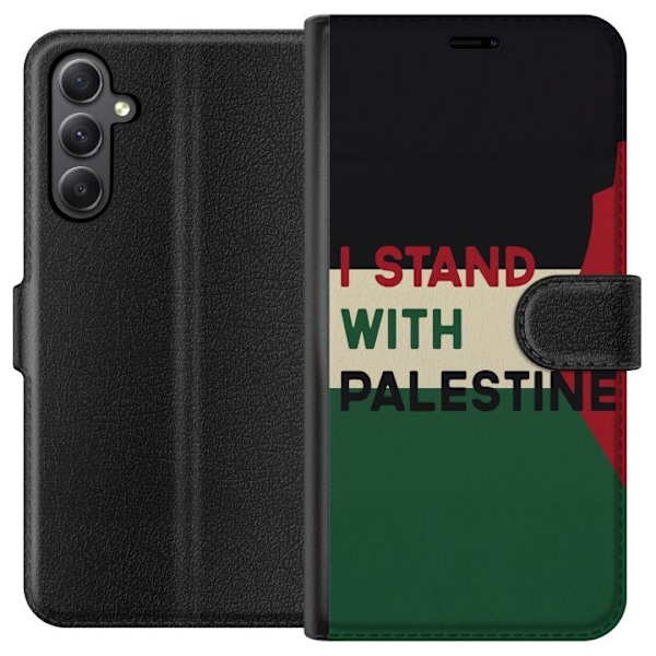 Samsung Galaxy S23 FE Plånboksfodral Stand with Palestine – solidaritetsdesign med starkt budskap