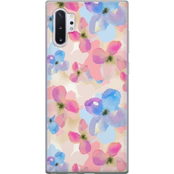 Samsung Galaxy Note10+ Gennemsigtig cover Blomsterlykke