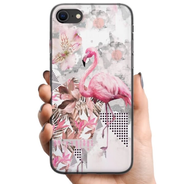 Apple iPhone SE (2020) TPU Mobilcover Flamingo