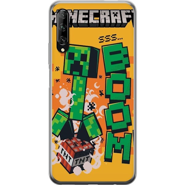 Huawei P smart Pro 2019 Genomskinligt Skal Minecraft Boom