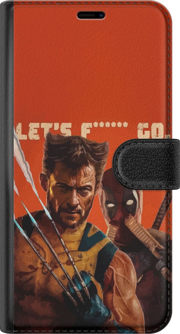 Kompatibelt Plånboksfodral till Samsung Galaxy S21 Deadpool & Wolverine