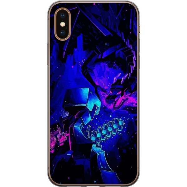Apple iPhone XS Max Gennemsigtig cover Minecraft